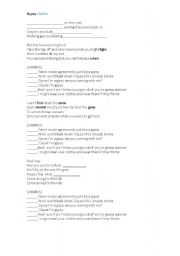 English Worksheet: Shakiras song - Gypsy