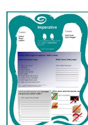 English Worksheet: Imperative