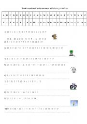 English worksheet: Break a code