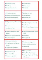 English Worksheet: Choose and Talk