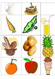 English worksheet: food