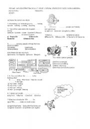 English worksheet: exam