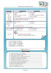 comparatives and superlatives-rephrasing