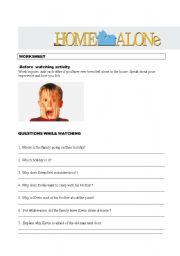 English Worksheet: Home Alone 1