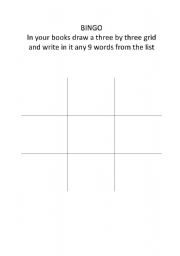 English Worksheet: Bingo for Of Mice and Men