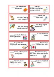 Auxiliary Verbs Cards