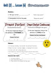 English worksheet: present perfect