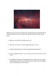 English Worksheet: Lightspeed
