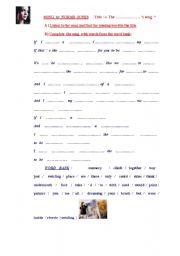 English Worksheet: SONG by Norah Jones 