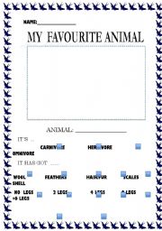 English worksheet: Pet profile