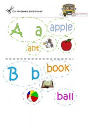 English Worksheet: alphabet collage