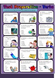 Test Preparation - Verbs