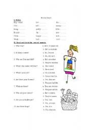 English Worksheet: Some English adjectives