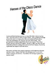 English Worksheet: Heroes of the Disco Danse