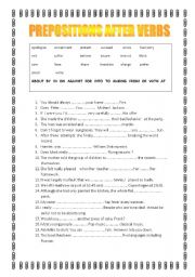 PREPOSITIONS AFTER VERBS