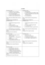 English Worksheet: GUESSING GAME