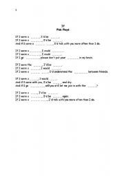 English worksheet: If