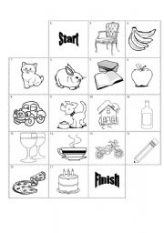 English Worksheet: Possesive Pronouns Boardgame