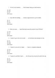 English worksheet: A test on AND BUT BECAUSE For Elementary Students 