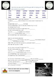 English Worksheet: TALK coldplay