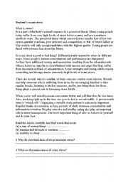 English Worksheet: reading