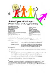 English worksheet: Action Figure Mini-Project
