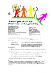 English Worksheet: Action Figure Mini-Project