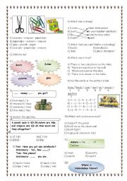 English Worksheet: worksheet