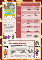 English Worksheet: COMPARISONS WITH SCOOBY DOO