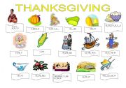 English Worksheet: Thanksgiving exercises