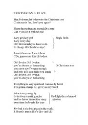 English worksheet: A funny Christmas musical