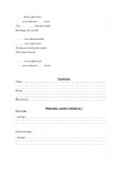 English Worksheet: Trust in me / Mowgli extract