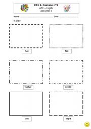 English worksheet: numbers