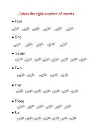 English worksheet: NUMBERS