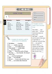 English Worksheet: Verb to be exercises