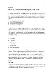 English Worksheet: Descriptive Writing worksheet 