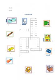 classroom crossword