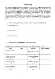 English Worksheet: Simple past