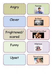 English Worksheet: Extreme adjectives dominoes