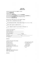 English worksheet: Save you  by Simple Plan