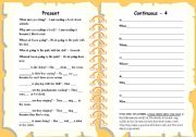 English Worksheet: Present Continuous - 4 Wh words
