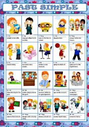 English Worksheet: PAST SIMPLE + KEY