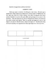 English worksheet: Andrews Town