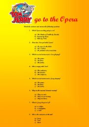 English Worksheet: Tom & Jerry go to the Opera