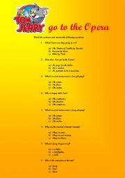 English worksheet: Tom & Jerry go to the Opera