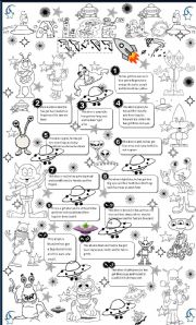 English Worksheet: aliens