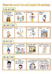 English Worksheet: CHOOSE THE CORRECT WORD (2 pages)