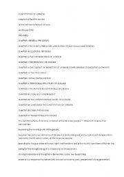 English Worksheet: Constitution