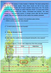 English worksheet: Reading Comprehension Plus Grammar Practice