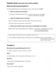 English Worksheet: PASSIVE VOICE